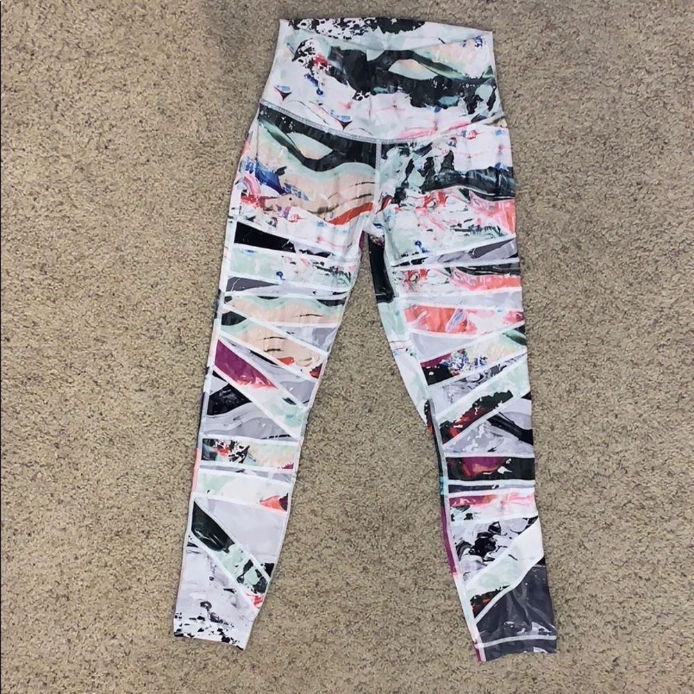 Lululemon | colorful 7/8th leggings size 4